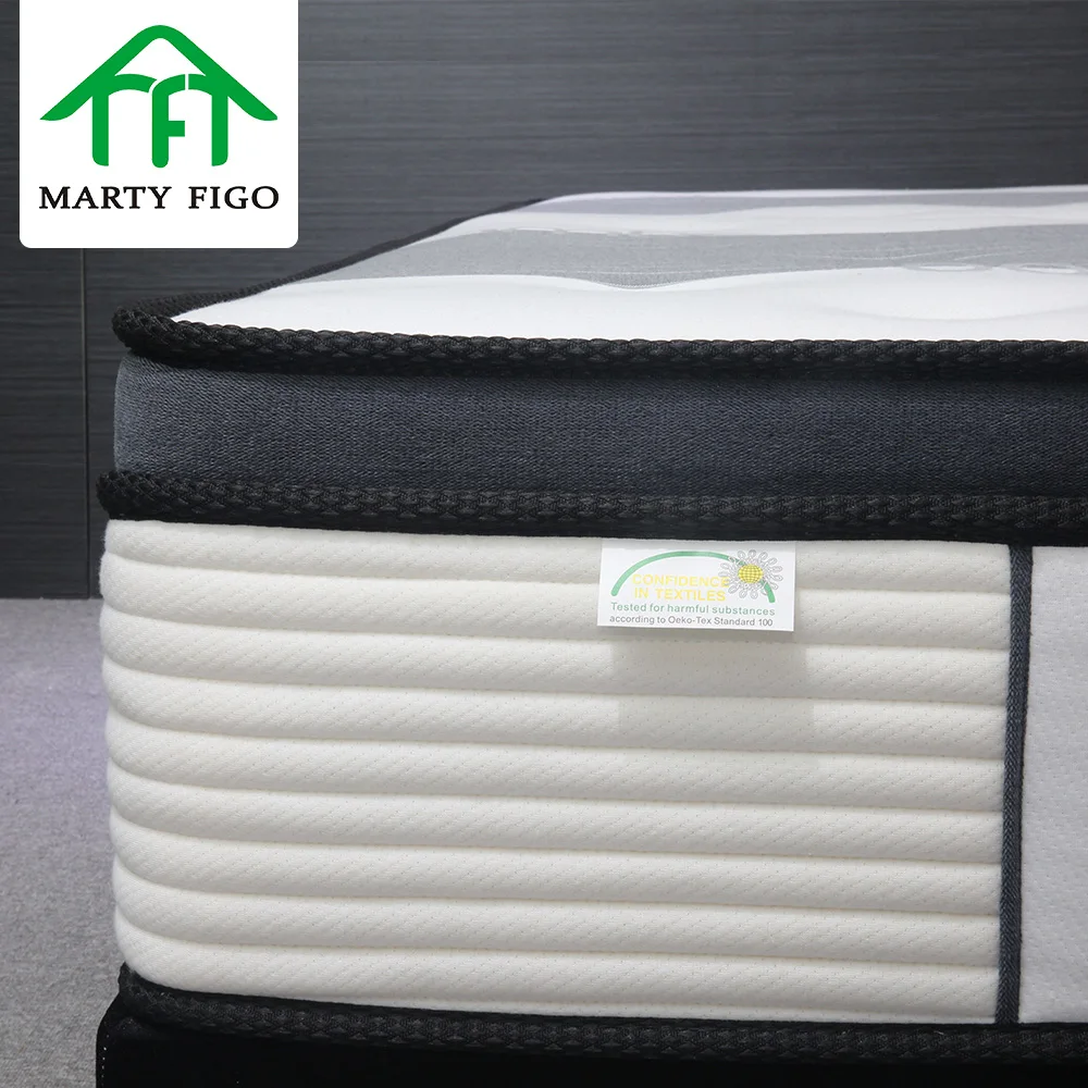 
5 Star Hotel Rolled Euro Top Bamboo Charcoal Knitted Fabric Latex Foam China Mattress For Sale Pocket Spring Mattress In A Box 