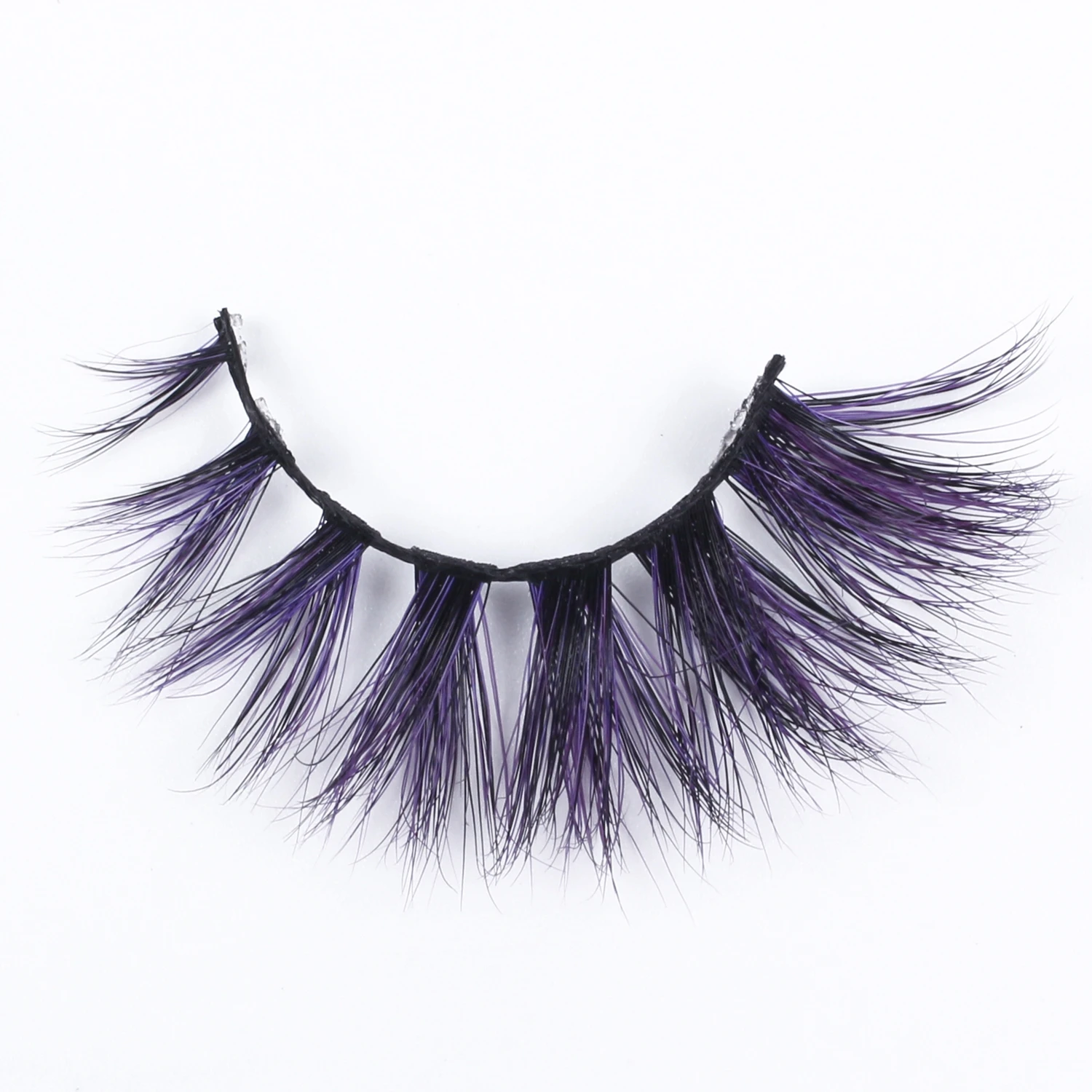 

3d colorful strip faux mink eyelash with custom package rainbow lashes, Colorful lashes