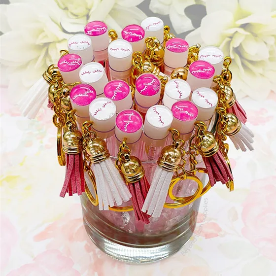 

Diamond Mascara Brush Replaceable Independent Tube Brushes Mix color keychain eyelash brush case