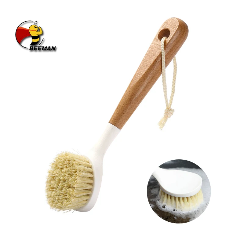 

Beeman Eco Friendly Bamboo Wood Wooden Kitchen Cleaning Dish Washing Pot Brush