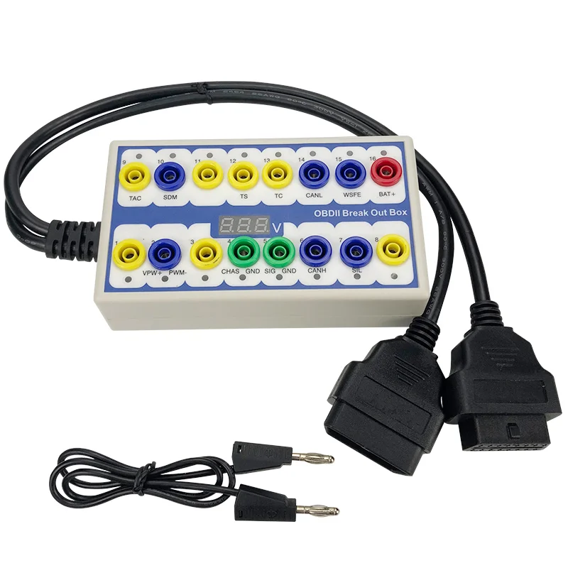 

Professional Auto Car OBD 2 Break Out Box OBD2 Breakout Box OBD OBDII Protocol Detector Diagnostic Connector Detector