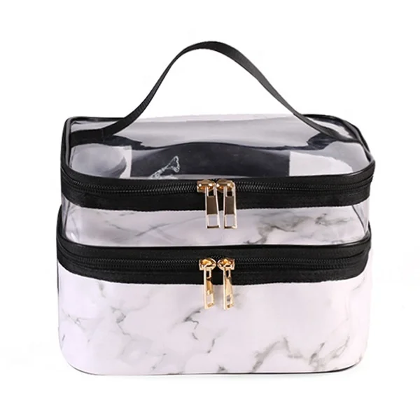 

New style popular storage portable waterproof two-layer make up bags professional