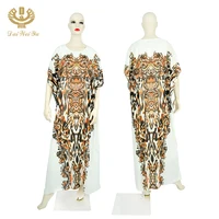 

Satan Dress Robe Duba De Riem Resort Wear Printed Russian Kaftan