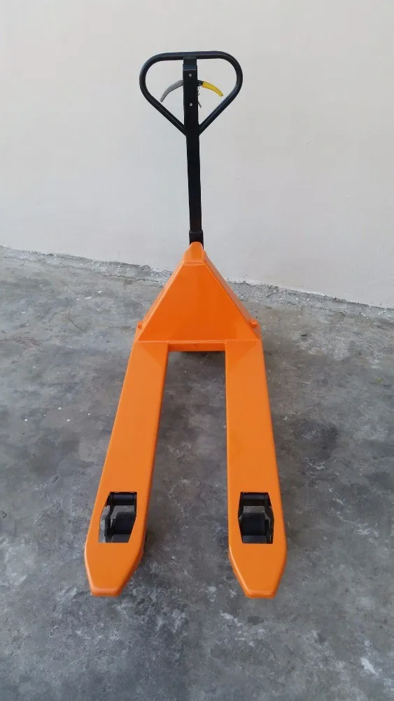 High Quality Hand Pallet Truck (with Handbrake) Pu Wheel Tandem