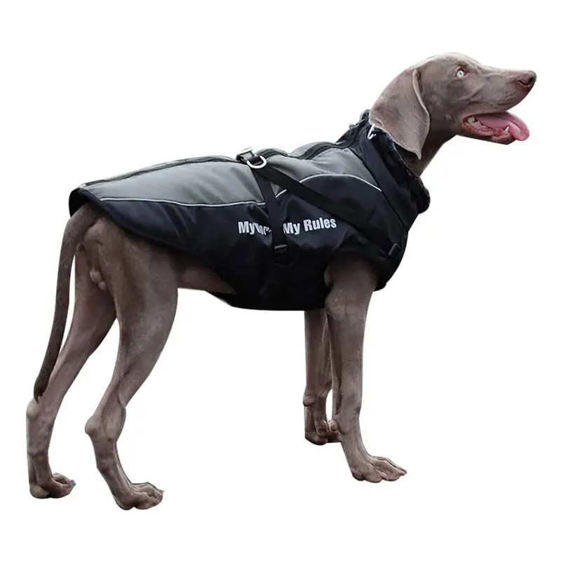 

Winter Coat for Dogs Warm Plush Collar Waterproof Windproof Dog Jacket