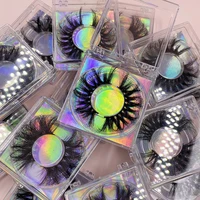 

Wholesale custom eyelash packaging lash box natural false silk lashes 100% Siberian 5mm 3d mink eyelashes vendor