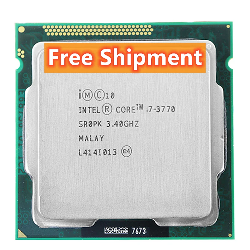 

Free Shipment i7 3770 LGA 1155 Core Processor CPU Intel 77W SR0PK 3.4 GHZ CPU Quad-Core i7-3770