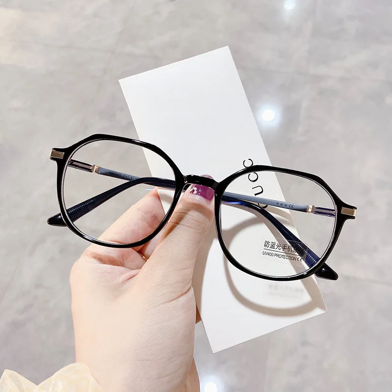 

Hot sale wholesale eyeglasses frames TR90 anti blue light blocking glasses casual classic style (TR+ alloy frame)