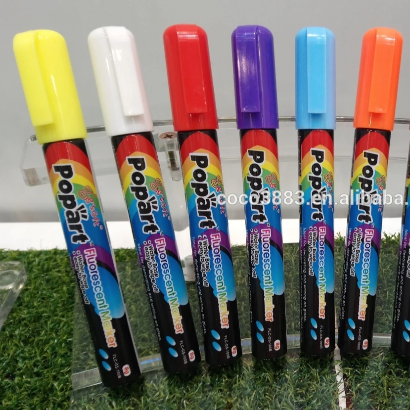 

4.5 mm Easy Wet erase Non toxic Fluorescent color marker for LED board