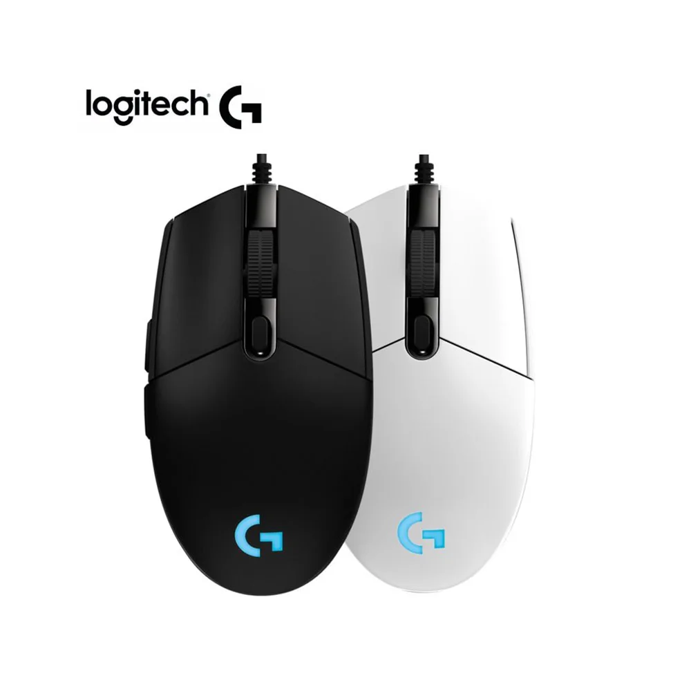 

Original Logitech G102 Gaming Optical Wired Game Mouse for PC Desktop, Black, white