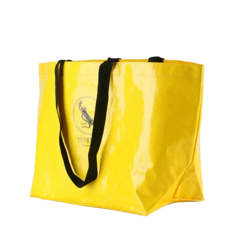 

Large OEM coated non-woven cloth coated rice flour PP woven paper-plastic composite bag, Customized color