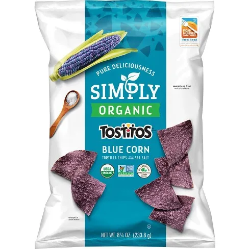 
Simply Tostitos Organic Blue Corn Tortilla Chips 