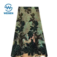 

Beaded Embroidery Bridal Bead Sequin Dubai Dress African Frech Lace Fabric