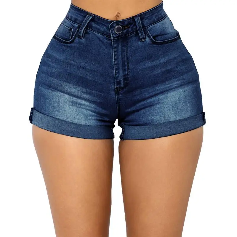 

Custom Sexy High Waist Tight Girls Shorts Summer Denim Shorts Women Fitness Jean Shorts