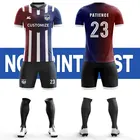 昇華印刷されたサッカーシャツ男性のカスタムサッカーユニフォームサッカーキット制服学校チームサッカースポーツウェア