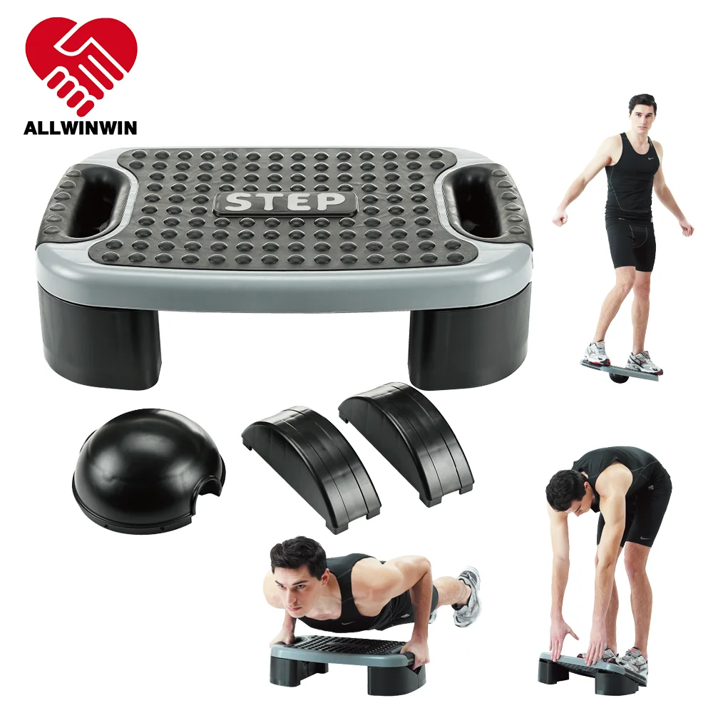 Allwinwin Aes01 Aerobic Step - Versatile Slant Board Push Ups Handle