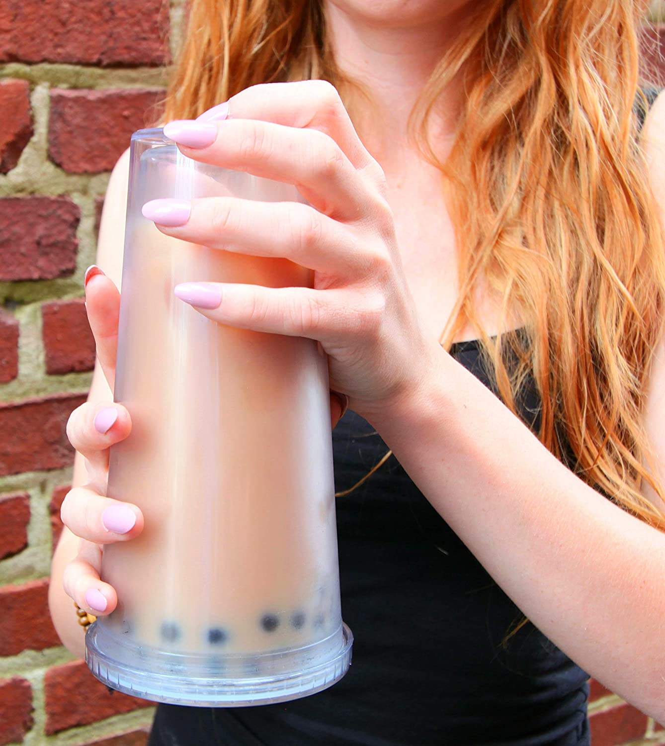 

Reusable Boba Cup Bubble Tea Cup 24 oz Smoothie Cup with straw Milk Tea mug Boba Straws insulated acrylic tumbler, Customized color