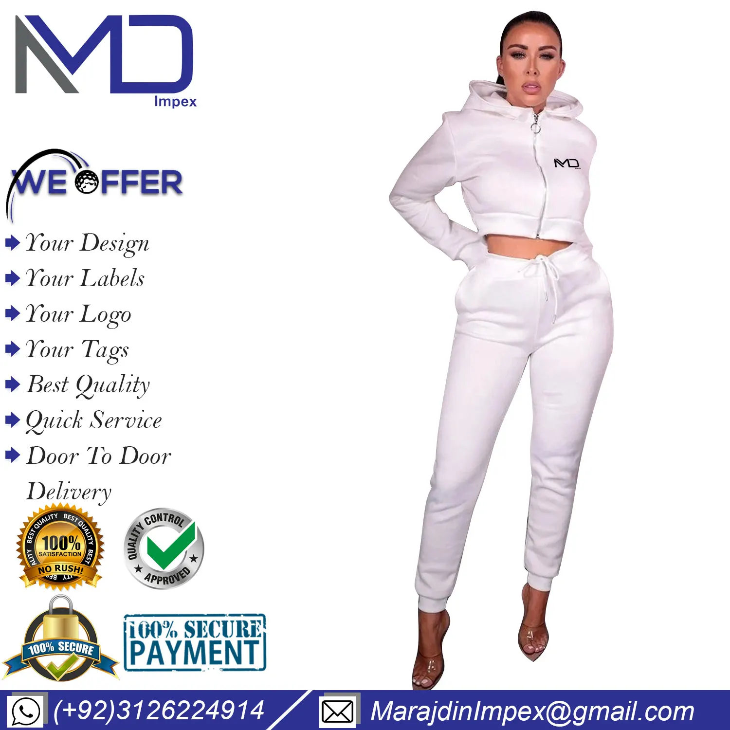 Sweatpants And Hoodie Set Jogger Set Jogging Suits Private Label Blank