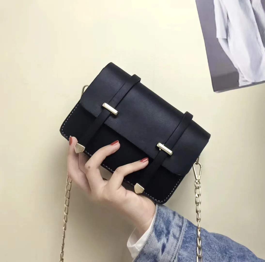 

Factory Direct Sale Vintage Fashion PU Leather Women Matte Arrow Single Shoulder Crossbody Square bag