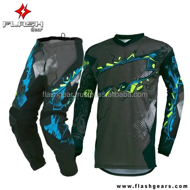 Custom Made Dirt Bike Racing Jersey New best MX Motocross Sublimated Jersey Pant, Enduro Bike
