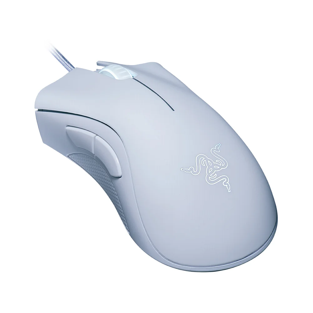 

Original Mouse Razer Deathadder Essential Game White 6400DPI Right Hand Ergonomic Design Wired Razer Gaming Mouse, Black,white