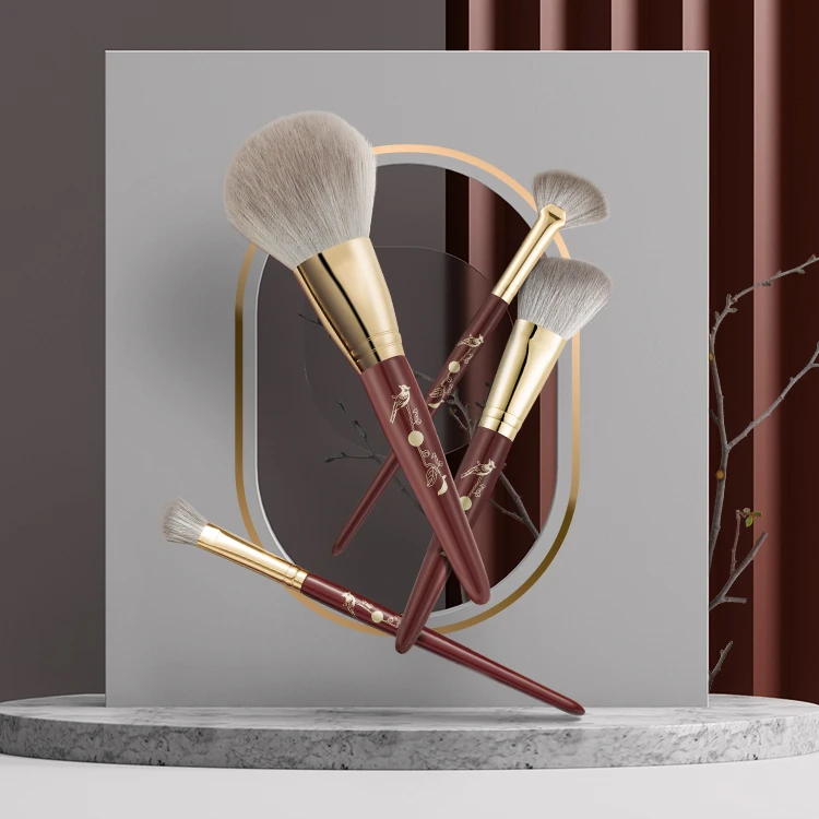 

18 Pcs 20pcs Brushes Kit Makeup Brush Set With Mirror Case, Green,brown,white,custom