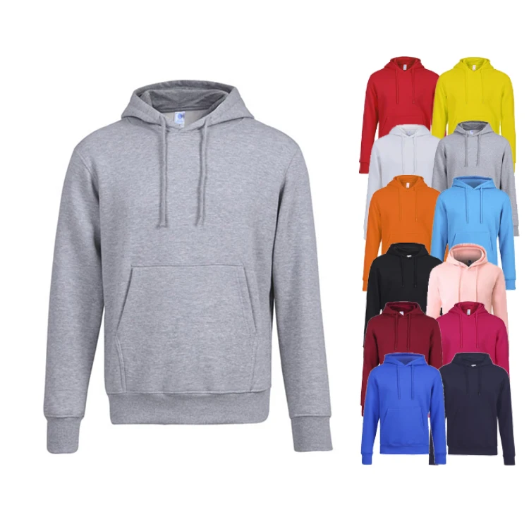 

Wholesale Men's Hooded Sweatshirt Blank Autumn 100% Fleece Custom Hoodies, 12 colors