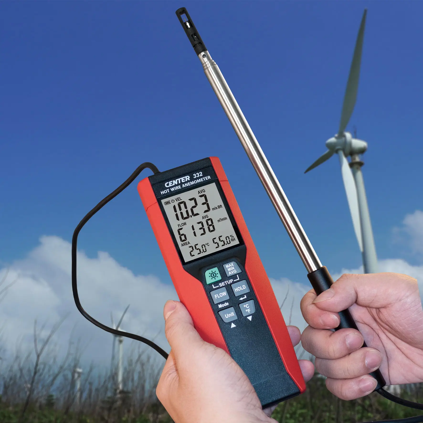 Hot Wire Anemometer - Buy Digital Anemometer industrial Anemometer ...