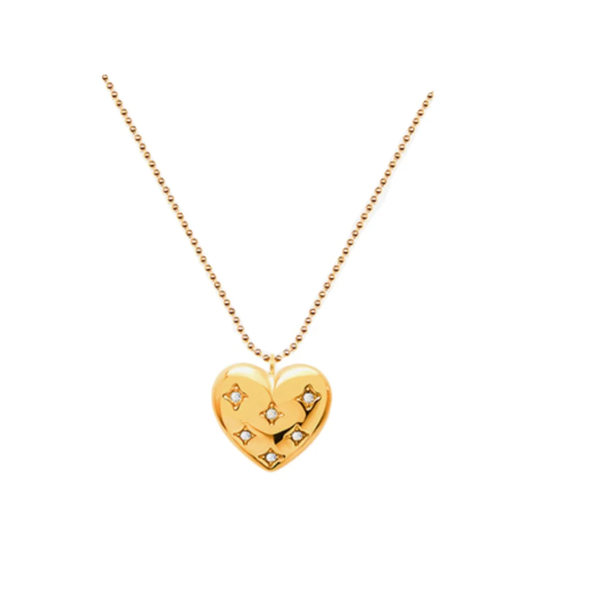 

Women's Gold Chain Jewelry Necklace Heart Shape Pedant Locker choker Accessories Chic Trendy Style Necklace