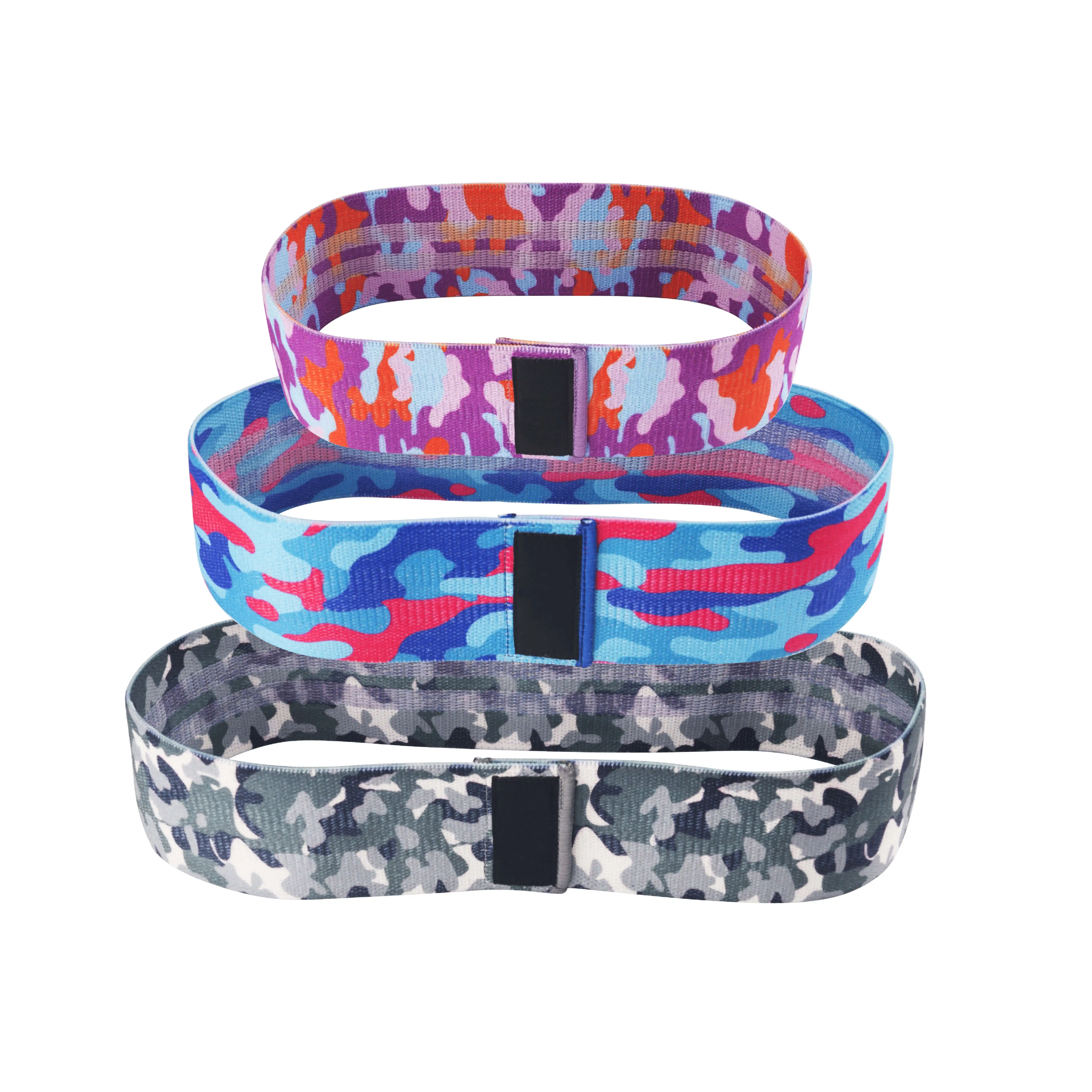 
gym nylon yoga resistance band with custom logo 