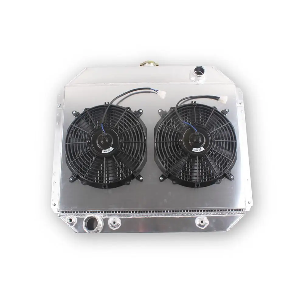 

LUXERAD 3 Row ALUMINUM Radiator SHROUD & Fan 66-79 Ford F100 F150 F250 F350 Bronco Truck