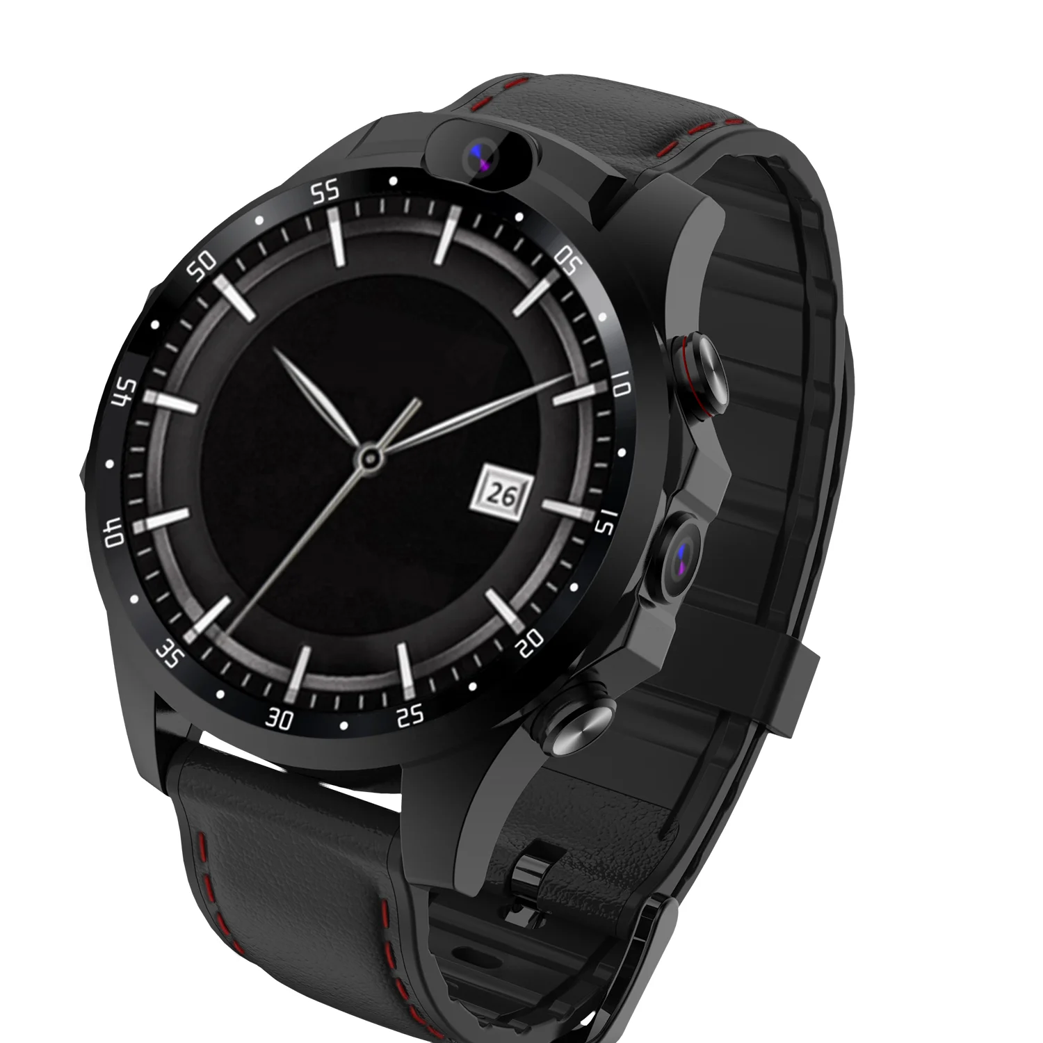 

2020 New Products 4G Netcom Smart Watch 16G Large Memory Full Netcome 4G Video Call Built-in dual HD Camera, Black