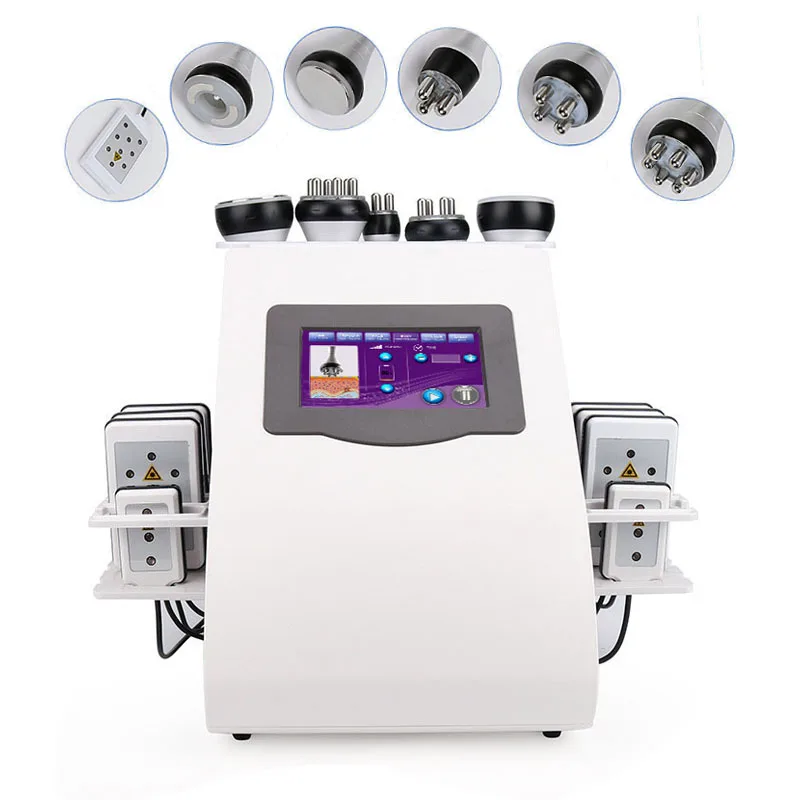 

Mini non invasive 40k cavitation vacuum rf lipo laser machine, White