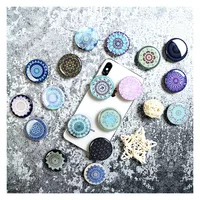 

High Quality Shining Pops Phone Finger Ring Socket Holder Stand Custom Palace Pattern Design Mobile Grip Smartphone Accessories