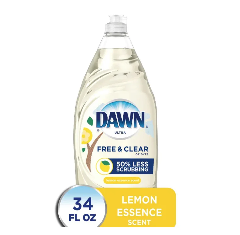 

Liquid Dish Soap Dawn Free and Clear Lemon Essence Dishwashing Detergent (Pack of 3)