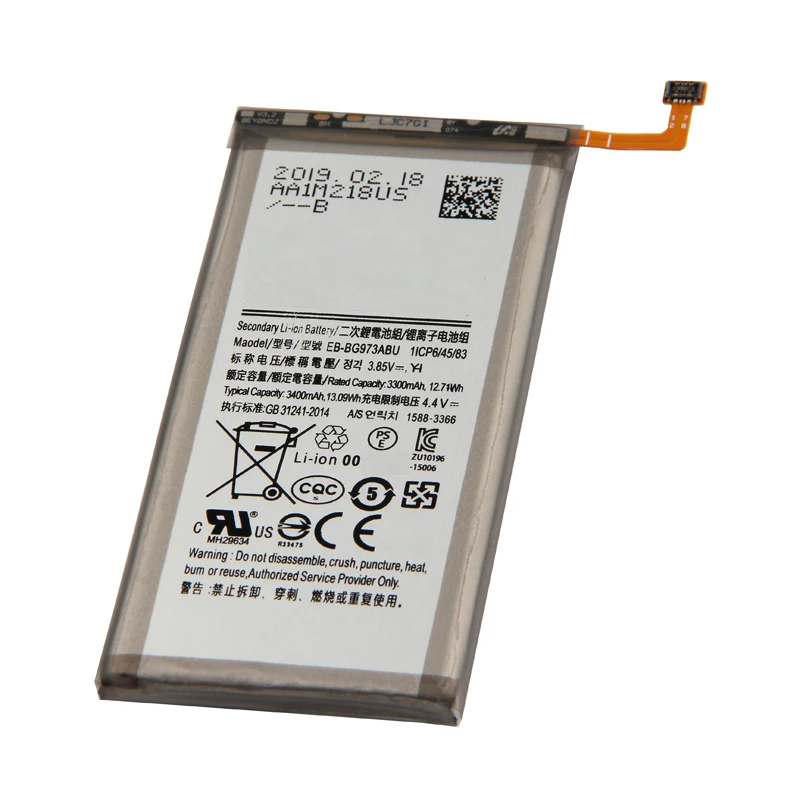 

Original EB-BG973ABU Phone Battery for Samsung GALAXY S10 Galaxy S10 X S10X SM-G9730 G9730 3400mAh