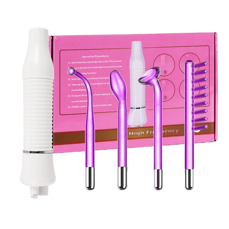 

2021 Hot Selling Therapy Wand Machine Portable High Frequency Facial Machine Handheld Electric Face Skin Beauty Tools