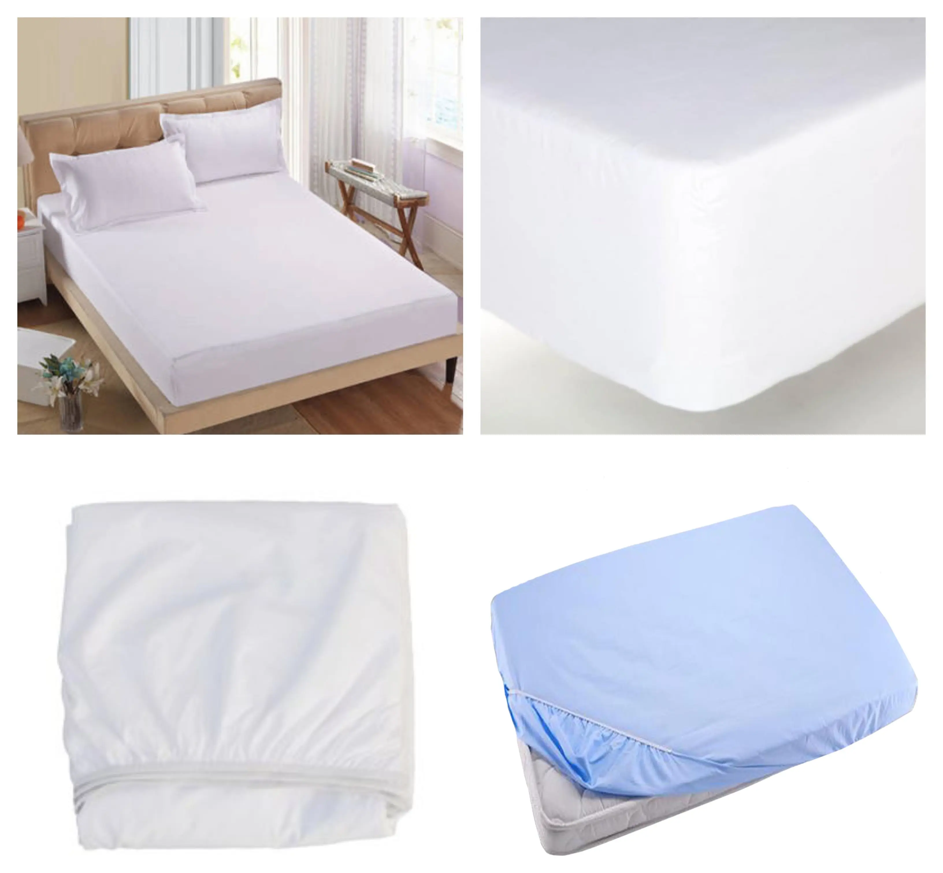 100% Cotton Stretchy Jersey Fitted Bed Sheets For Hospital - Buy ...