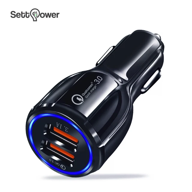 

2021 car charging accessories dual USB car charger adapter Settpowe RS-681