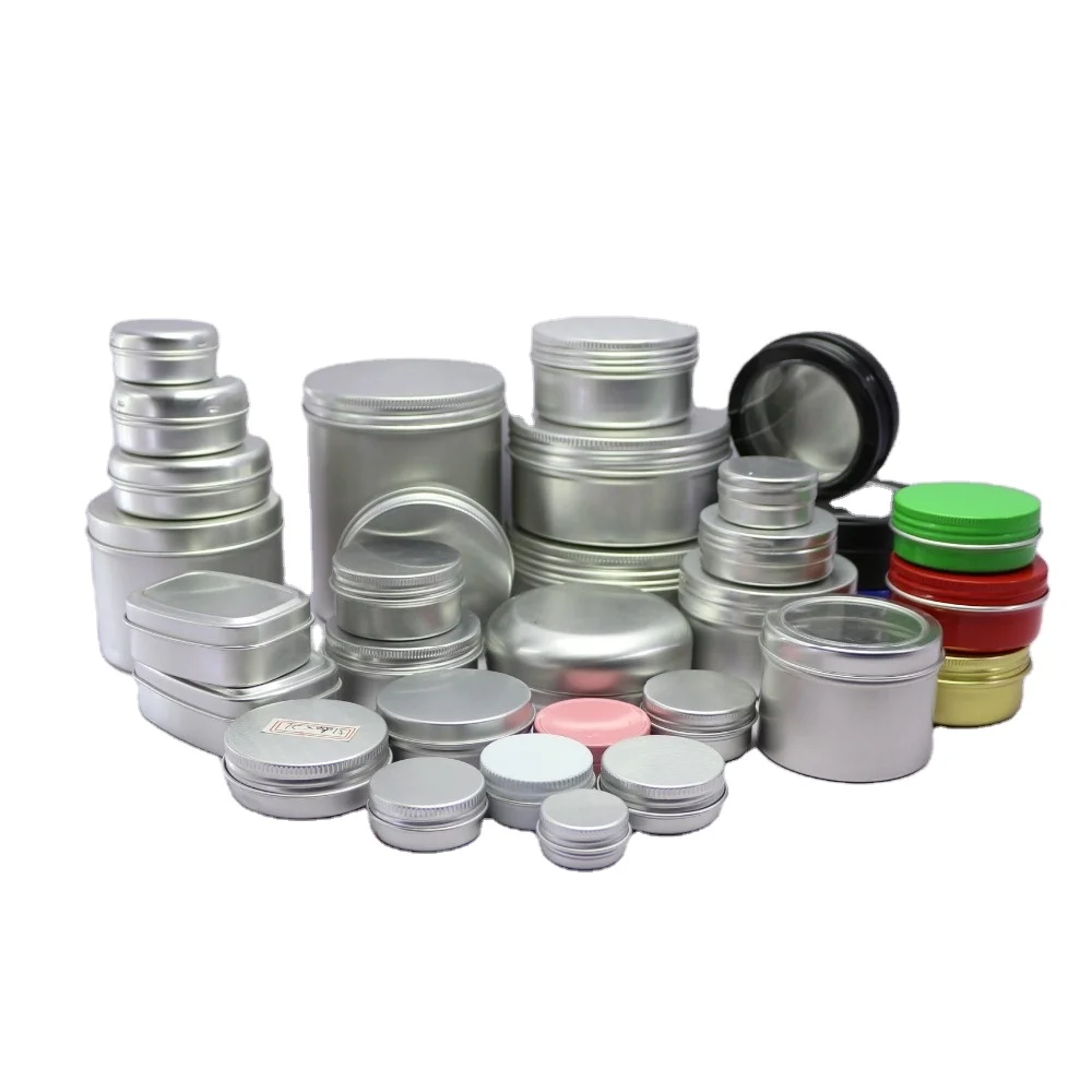 

5g 10g 15g 25g 30g 50g 80g 100g 120g 150g 200g 250g 300g 500g metal aluminum cosmetic cream candle jar AR-01B