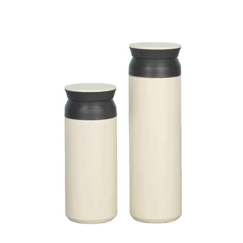 

KLE Ready To Ship HOT selling 500ml Double wall Vacuum Insulated Thermos Stainless Steel two type of lid Hot Water Bottle, White/red/black/dark gray/blue