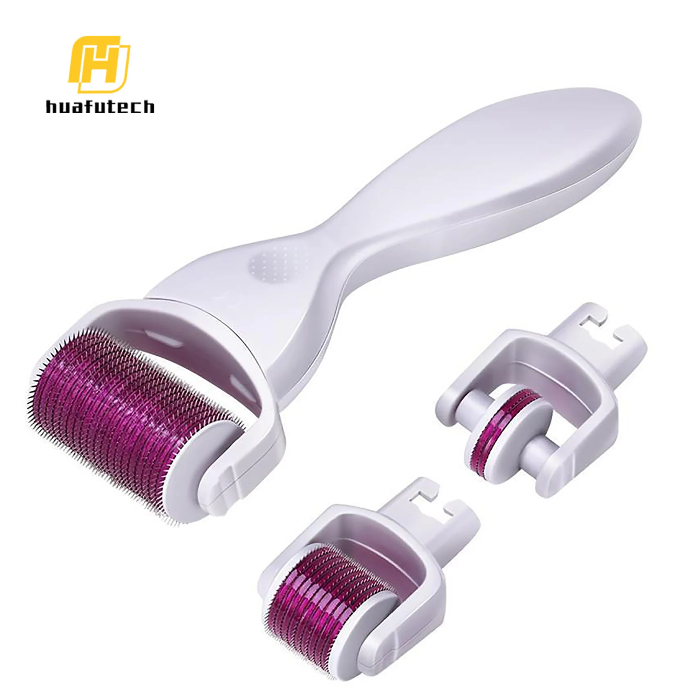 

Huafu 3 in1 Derma Roller Beauty Facial Care Micro Needle Rolling Body Dermaroller Kit, Customized, any pms color is available