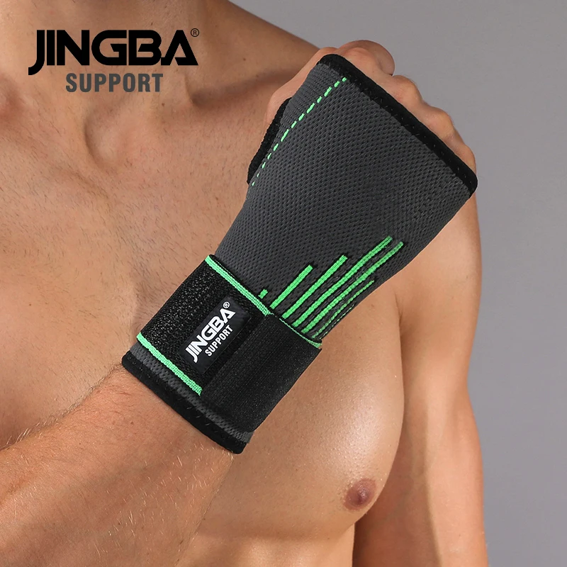 

JINGBA OEM/ODM Service Nylon Sports Wrist Brace Adjustable weightlifting Gym Protecting Thumb Hand Support Support