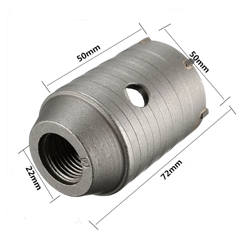 
50m hole saw 18*400mm Sds Plus Shank Hole Saw Cutter Concrete Cement Stone Wall Drill Bit With Wrench 