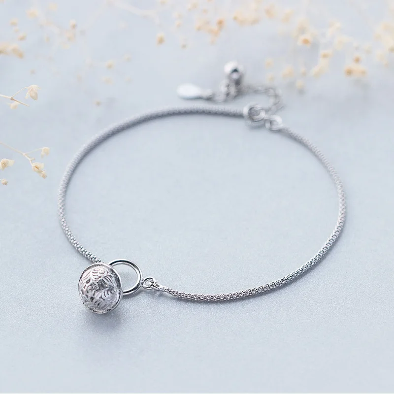 

A1012 Fashion Joyeria 925 Silver Gongling Bell Chain