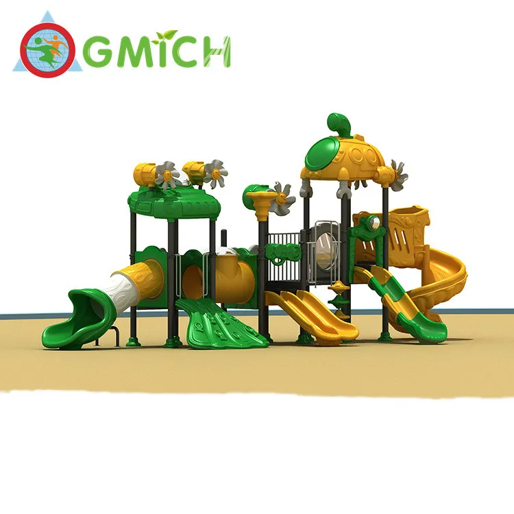 

Combined slide outdoor games playground equipments stairs kids playsets with slide JMQ-1848A, As picture
