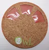 Promotional Wholesale Custom Gold Stamping Embroidery Logo Felt Round Mouse Pad