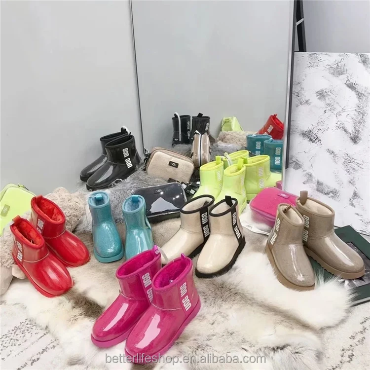 

Customizable Classic Winter Warm Short Australia Clear Rain Snow Fur Boots for Women comfortable women shoe, White,black.brown.