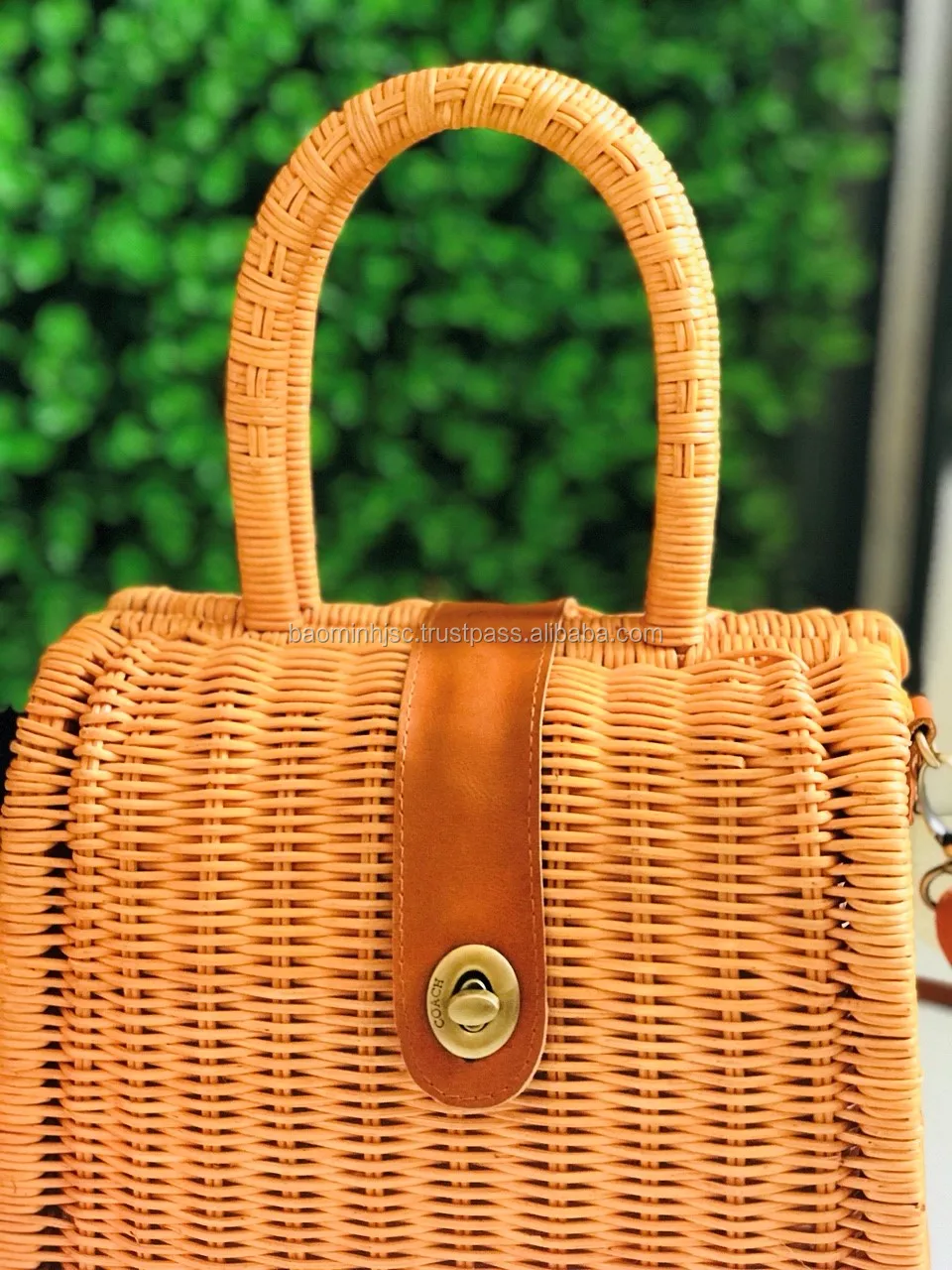 High Quality Rattan Bag With Handle And Shoulder Strap Buy High