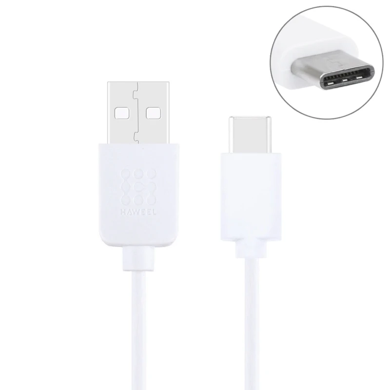 

In Stock HAWEEL Convenient Charging And Syncing Combo 1m USB-C / Type-C to USB 2.0 Data And Charging Cable